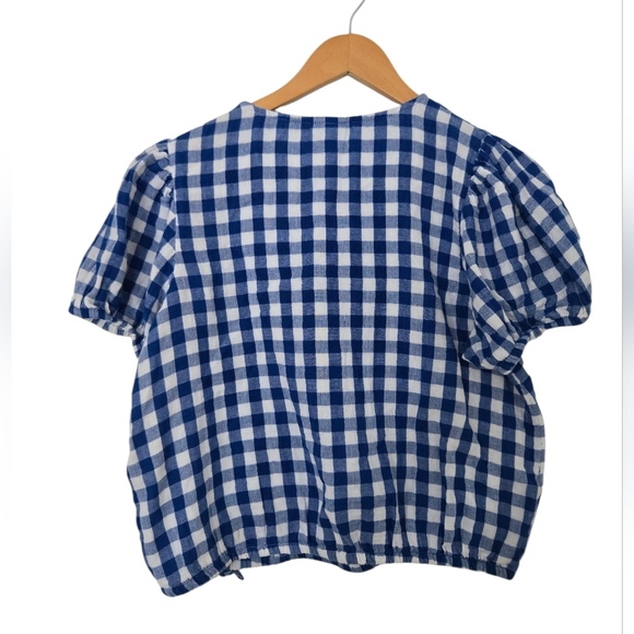 Thereabouts Blue and White Checkered Top Size 14/16 - Picture 4 of 4